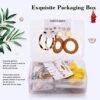 Boho Statement Tassel Rattan Leather Earrings Ethnic