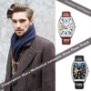 SEWOR Mens Automatic Business Dress Tonneau Shaped Moon