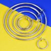 Fake Earrings Hoop Non-pierced Nose Ring Spring Hoop