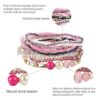 FIBO STEEL 6 Sets Bohemian Stackable Bead Bracelets