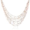 Silk Thread and Pink Cultured Freshwater Pearl