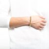 24k Gold Cuban Link Chain Bracelet Yellow Gold