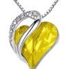 Leafael Infinity Love Heart Pendant Necklace