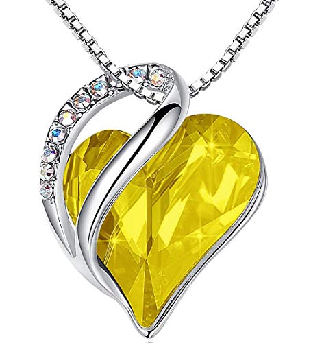 Leafael Infinity Love Heart Pendant Necklace
