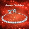 Tennis Bracelet for Women Hypoallergenic Silver Bracelet