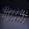 Unique Hypoallergenic Crawler Hook Earrings Silver