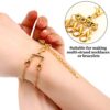 8 Pieces Multi Strand Slide Clasp Lock Necklace