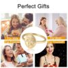 YeGieonr Handmade Flower Signet Ring -18K Gold