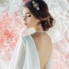 Fashion Bridal Simple Pure Ball White Stud Earrings