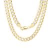 Nuragold 14k Yellow Gold 7mm Cuban Chain