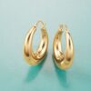 Ross-Simons 14kt Yellow Gold Graduated Hoop Earrings