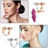 Hicarer 10 Pair Clip-on Earring Converters