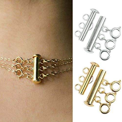 Layered Necklace Spacer Clasp, 6 Pieces