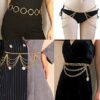 Metal Hoop Link Waist Chain Belt Waistbands Tassel Belly Bikini