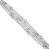 925 Sterling Silver Multi Strand Cubic Zirconia Bracelet