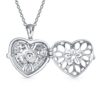 Vintage Style Filigree CZ Heart Shape Aromatherapy