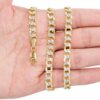 Nuragold 14k Yellow Gold 7mm Cuban Chain