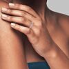 Diamond Stackable Ring with Diamond Shape Band in 925 Sterling Silver