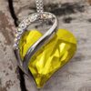 Leafael Infinity Love Heart Pendant Necklace