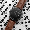 Analog Watch Stuhrling Original Mens Watch Black Brown