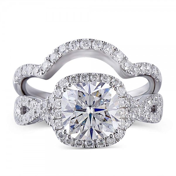 DovEggs Platinum Plated Silver Center