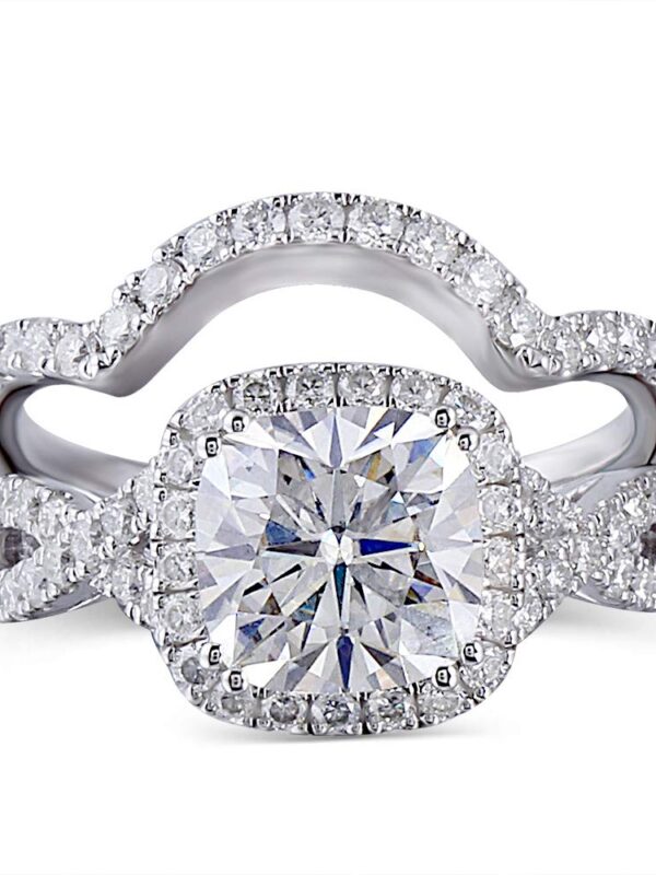 DovEggs Platinum Plated Silver Center