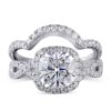 Platinum Engagement Ring Bridal Set 2