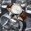 Stuhrling Original Mens Leather Watch Chronograph Pulsometer