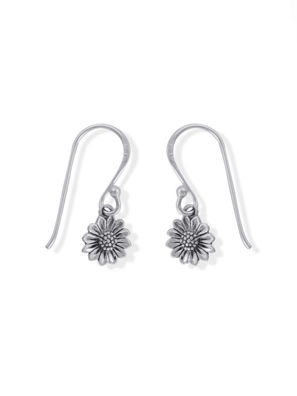Boma Jewelry Sterling Silver Sunflower Dangle Earrings