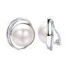 Timeless Elegance: Simulated Ivory Pearl Clip Earrings