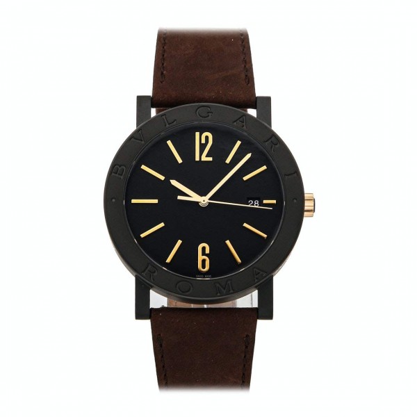 BVLGARI Automatic Black Dial Watch
