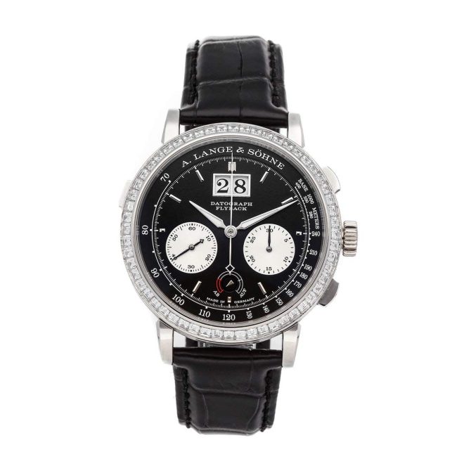 Lange & Sohne Datograph Black Dial Watch Mechanical