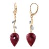 Galaxy Gold 14k Yellow Gold Drop Style Earrings