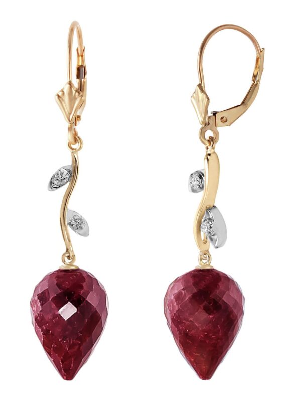 Galaxy Gold 14k Yellow Gold Drop Style Earrings