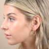 14K Gold Plated Twisted Rope Round Hoop Earrings in Yellow Gold
