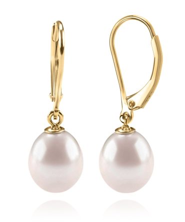 PAVOI 14K Yellow Gold Plated Freshwater Cultured Pearl Earrings