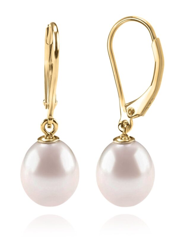 PAVOI 14K Yellow Gold Plated Freshwater Cultured Pearl Earrings