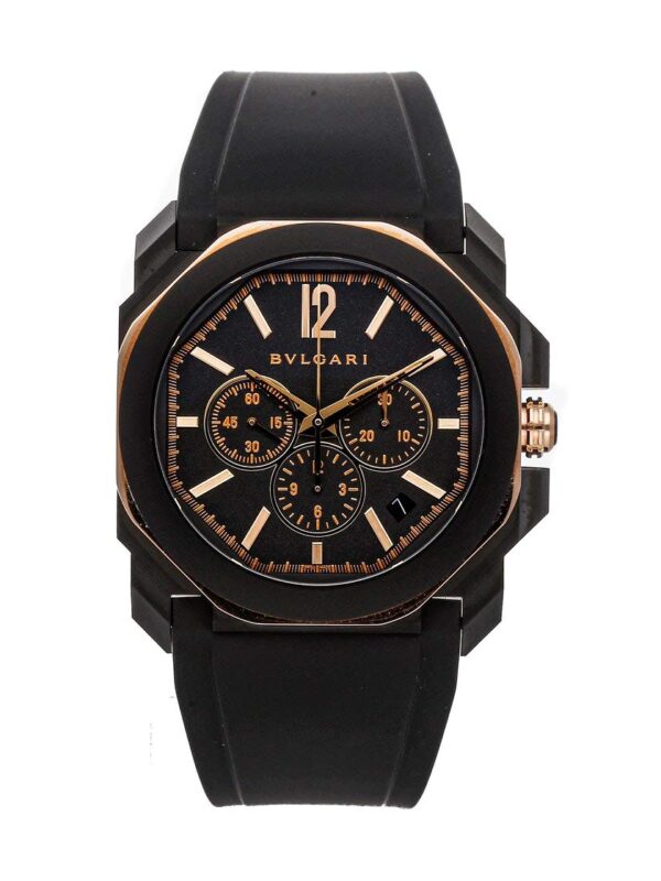 BVLGARI Octo Mechanical Black Dial Watch