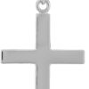 Men's Sterling Silver Solid Polished Cross