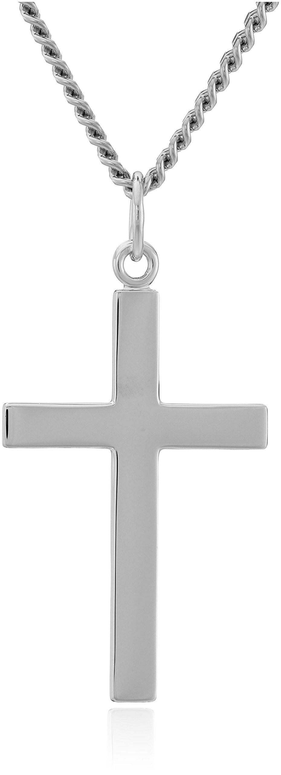Men's Sterling Silver Solid Polished Cross