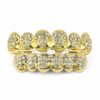 14K Gold Plated Teeth GRILLZ Top Bottom Tooth Caps