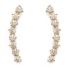 PAVOI 14K Yellow Gold Plated"Hearts & Arrows" Ear Crawler