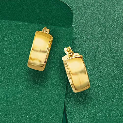 Ross-Simons Italian 14kt Yellow Gold Huggie Hoop Earrings