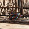 PLTGOOD 5 Wrap Leather Bead Bracelet for Men Women