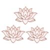 SENFAI 10K Gold Color Cute White Enamel Lotus Pin