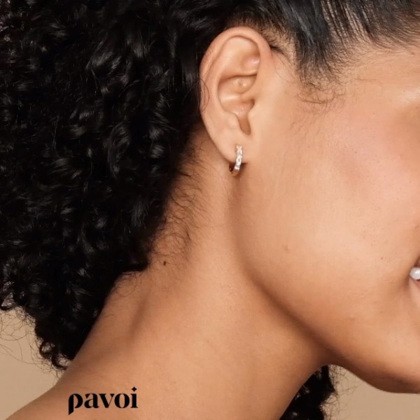 PAVOI 14K Yellow Gold Plated Sterling Silver Cuff Earrings
