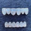 Harlembling Solid 925 Sterling Silver Real Baguette Grillz