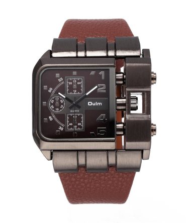 OULM Original Rectangle Unique Design Men Wristwatch