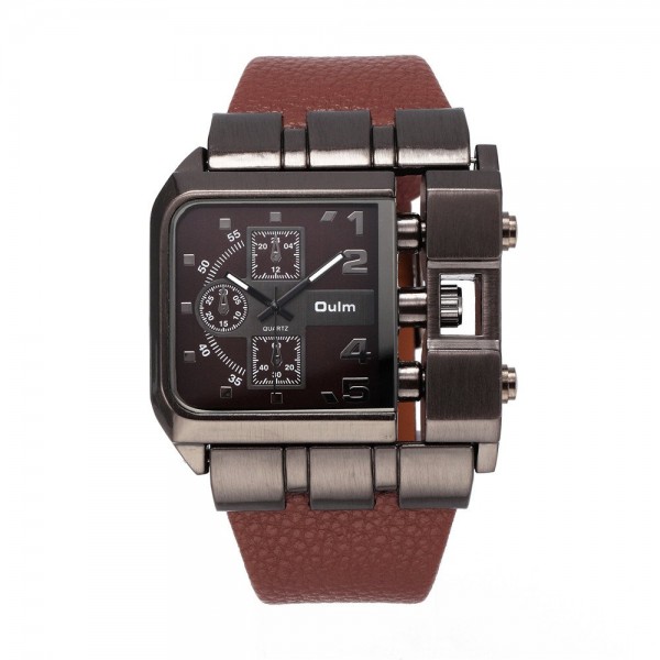 OULM Original Rectangle Unique Design Men Wristwatch