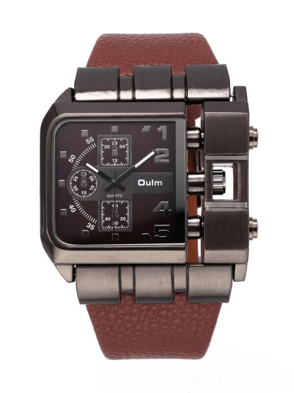 OULM Original Rectangle Unique Design Men Wristwatch